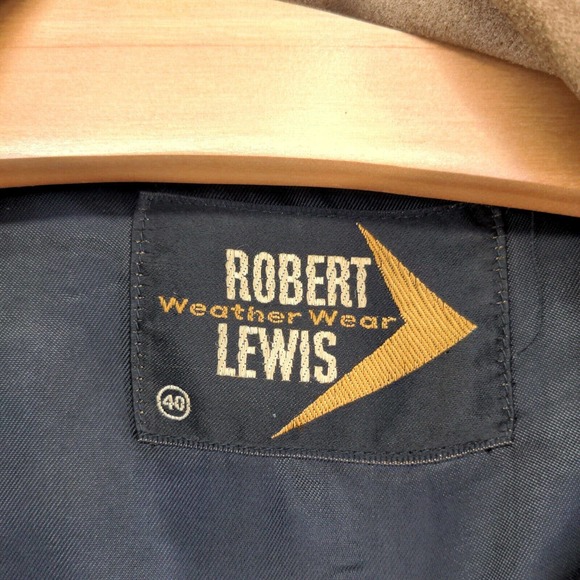 Robert Lewis Men's Weather Wear Leather Jacket Tan 40 Vintage - Picture 9 of 13